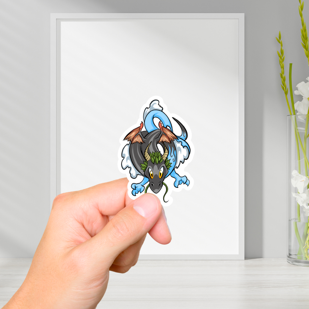 Elemental Dragon Vinyl Sticker