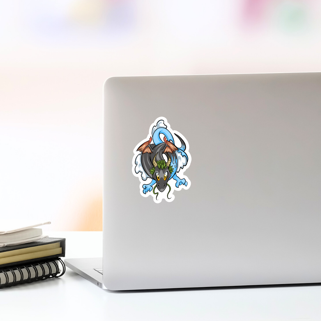 Elemental Dragon Vinyl Sticker