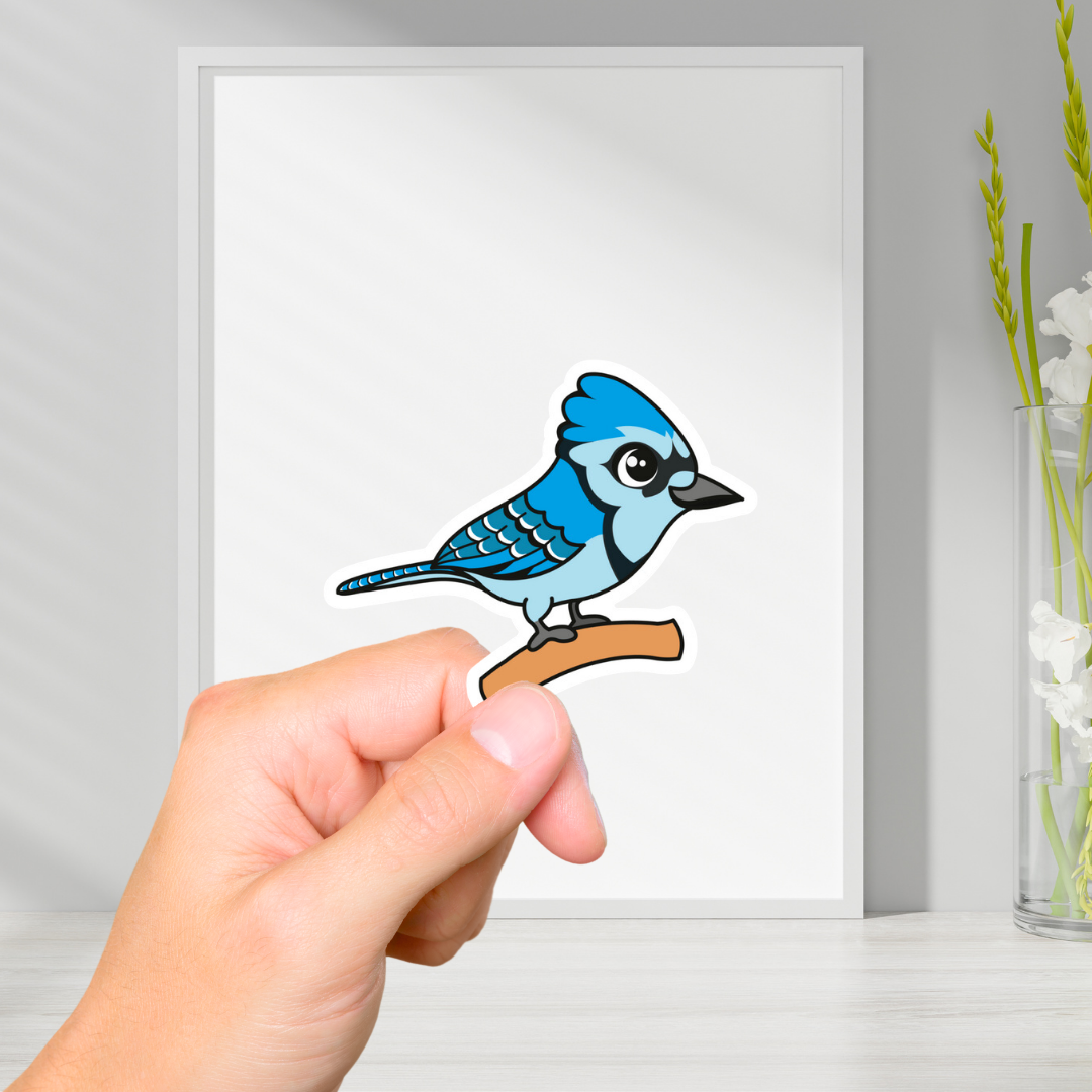 Blue Jay Bird Vinyl Sticker
