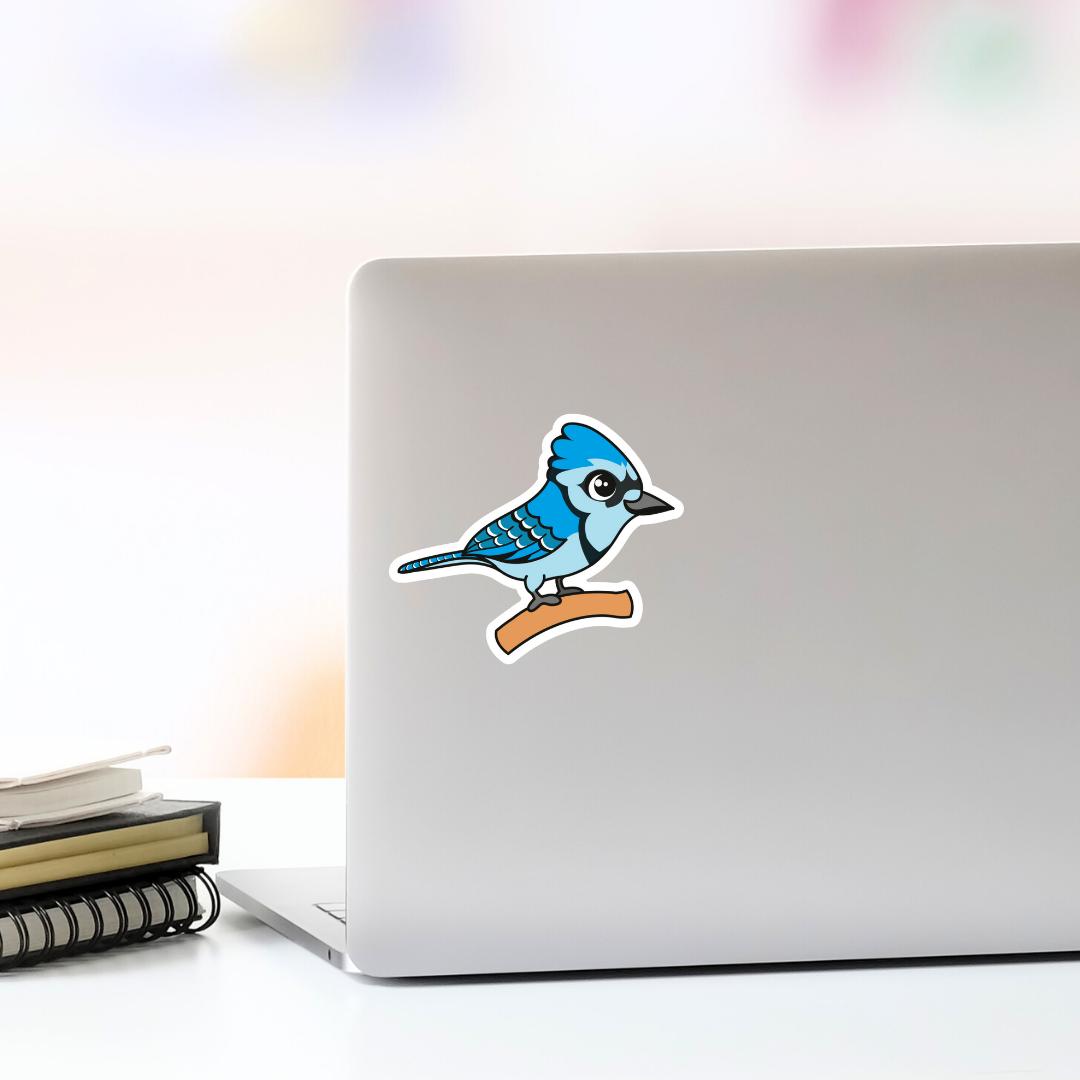 Blue Jay Bird Vinyl Sticker