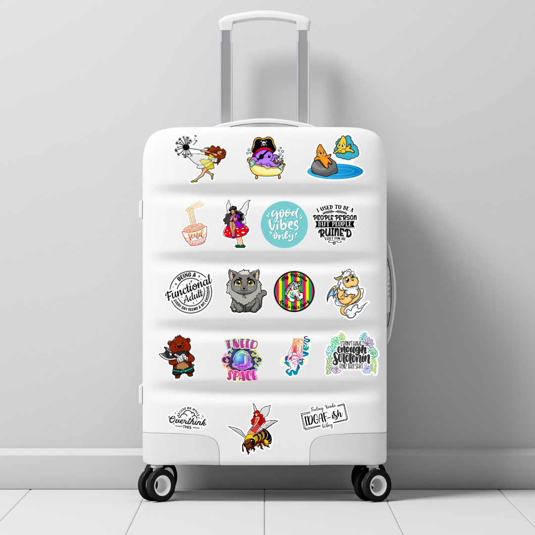 Mushroom Fairy Vinyl Sticker