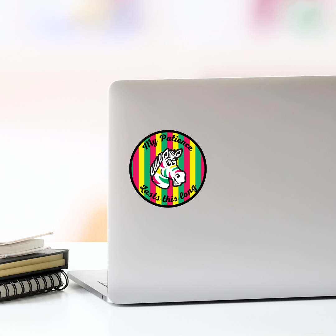 No Patience Vinyl Sticker