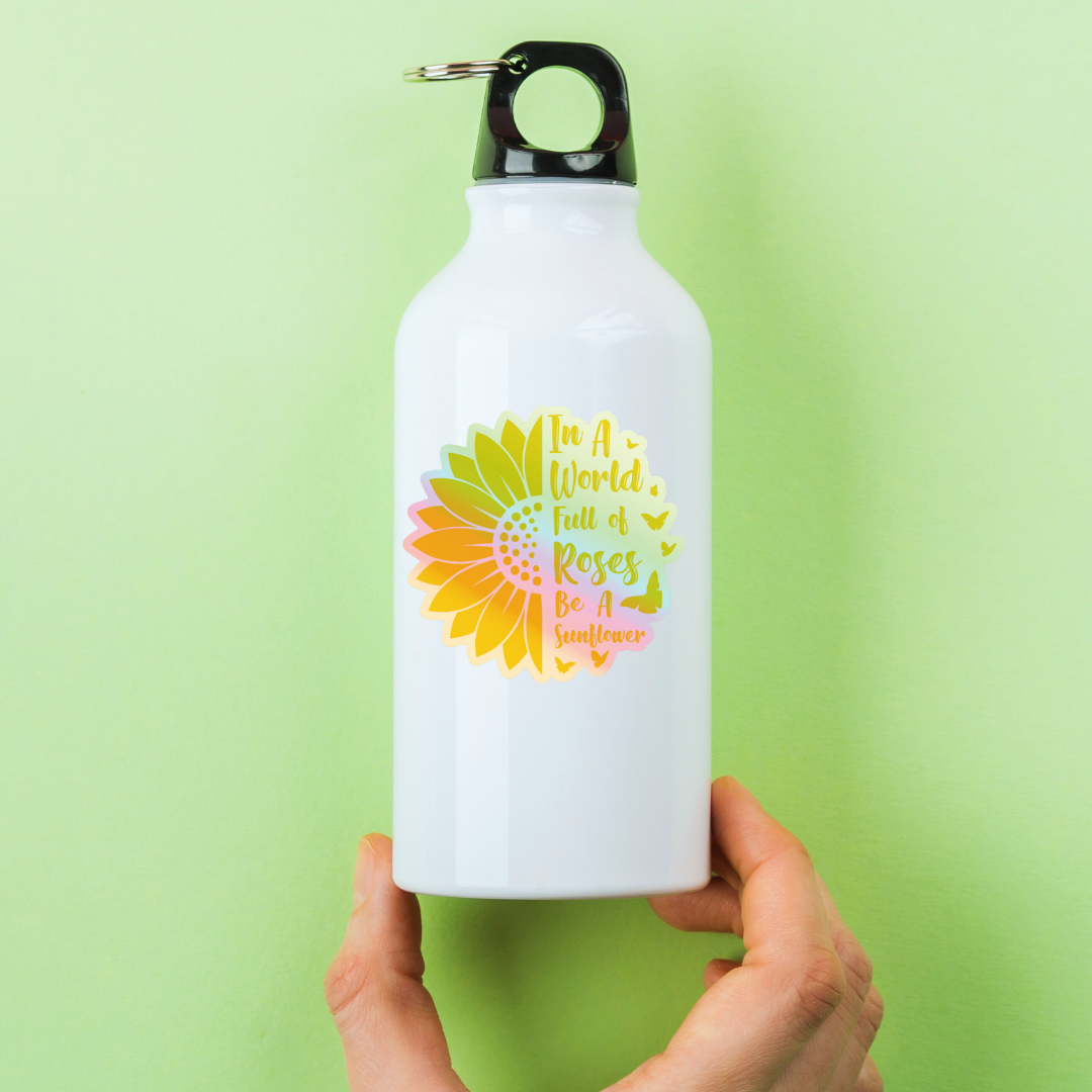 Sunflower Holographic Vinyl Sticker
