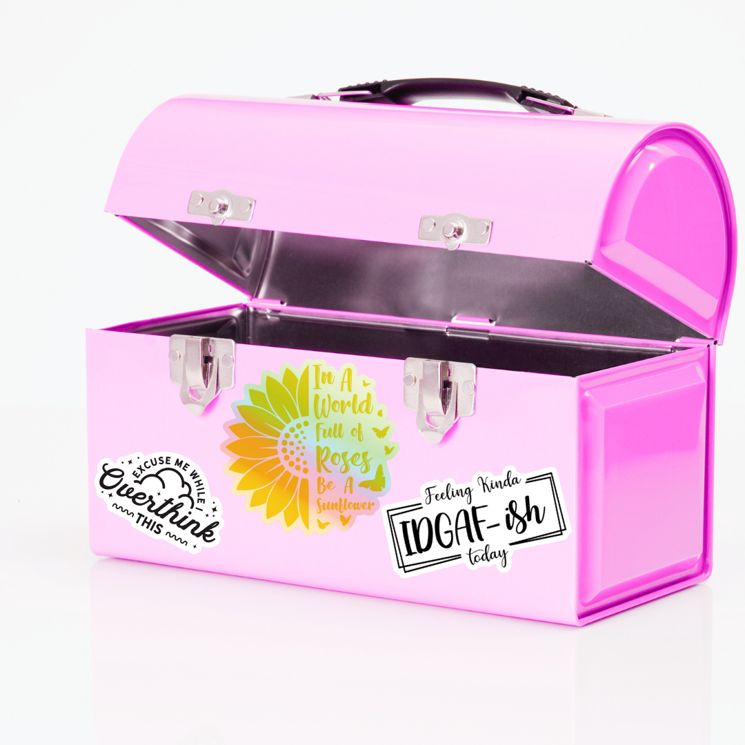 Sunflower Holographic Vinyl Sticker