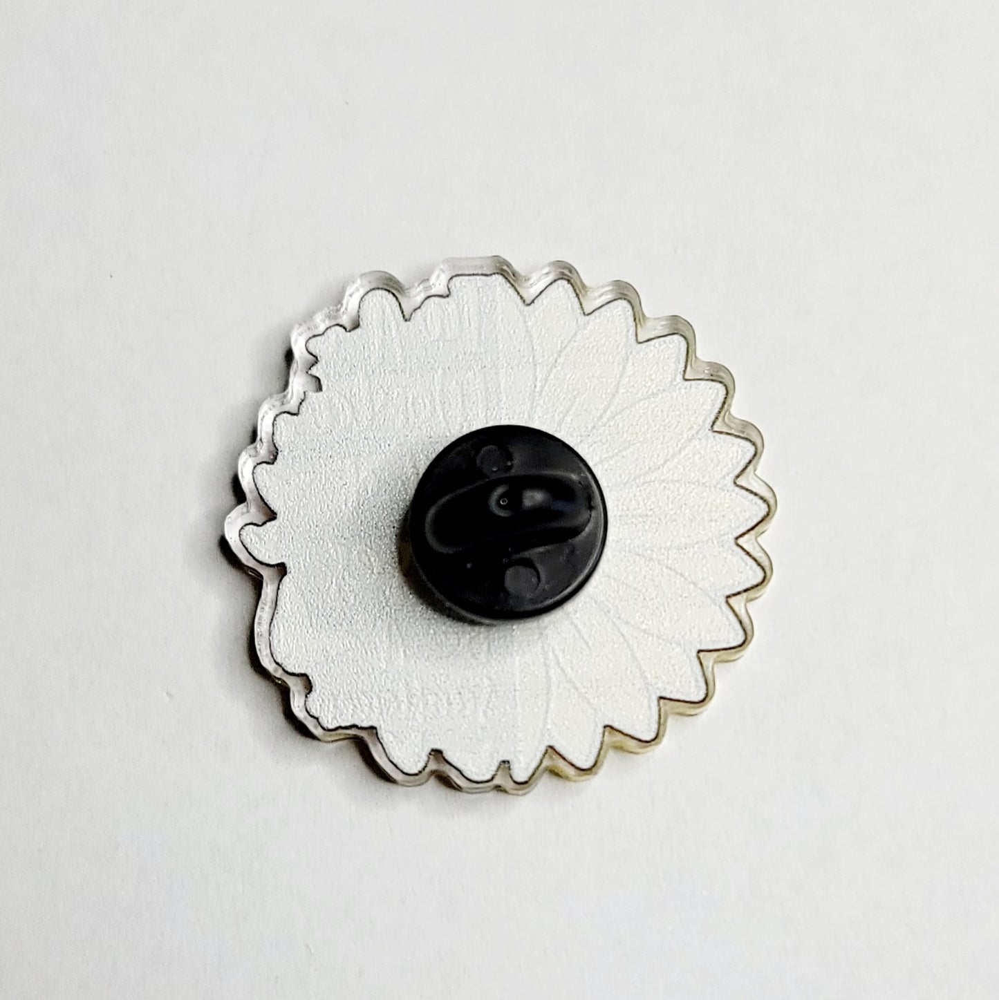 Sunflower Acrylic Pin 1 inch