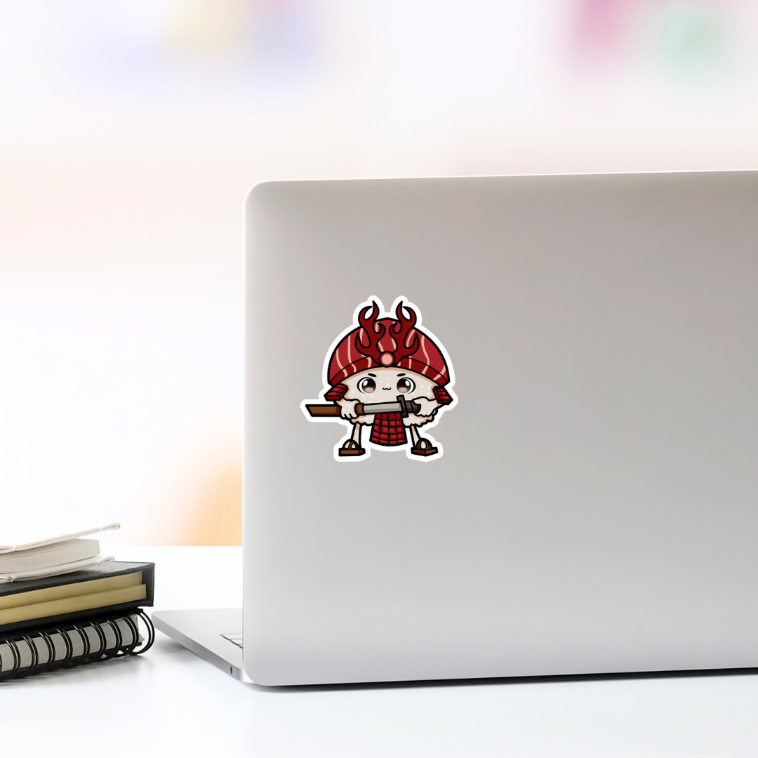 Samurai Sushi Vinyl Sticker
