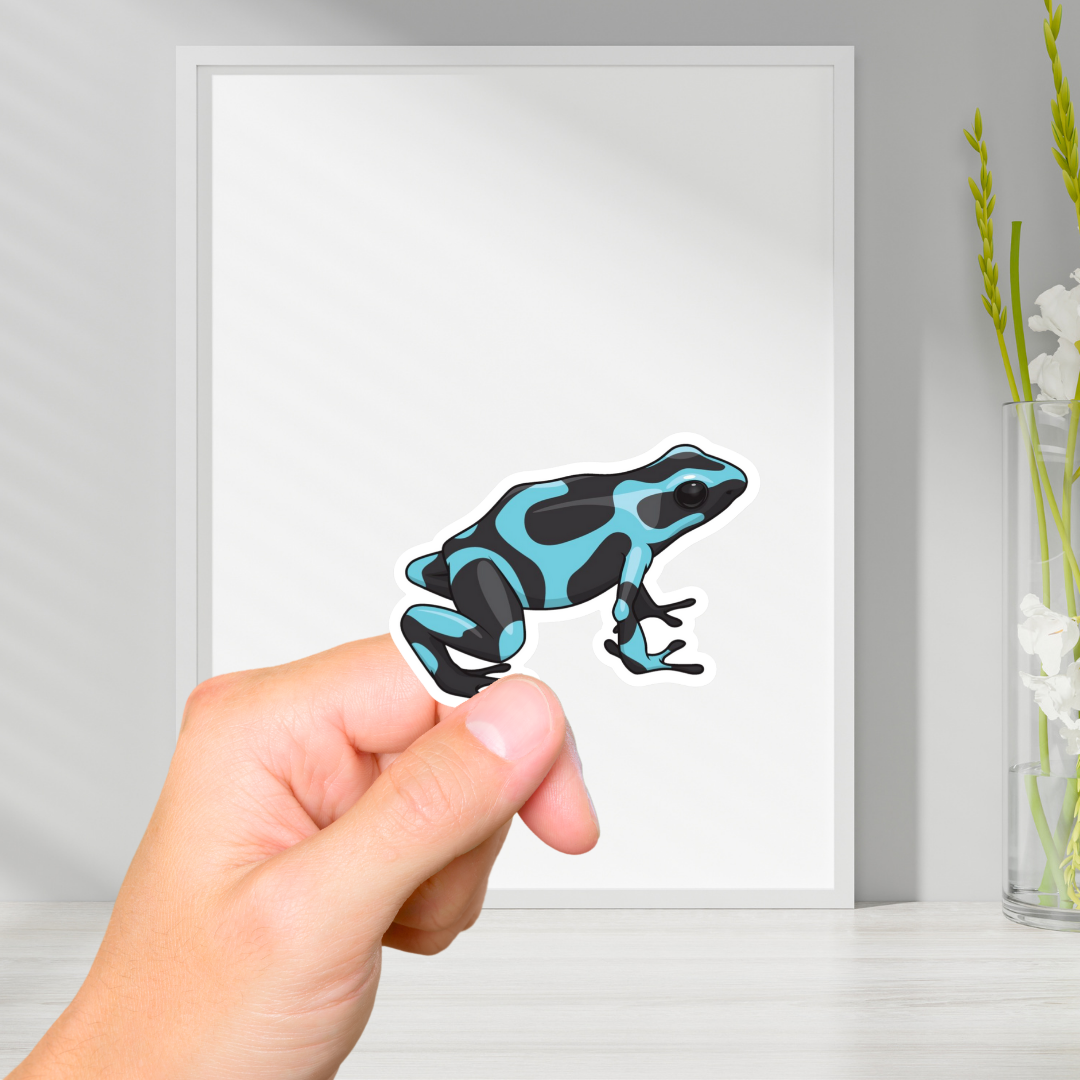 Blue Poison-dart Frog Vinyl Sticker