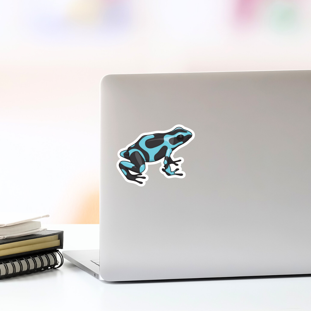 Blue Poison-dart Frog Vinyl Sticker