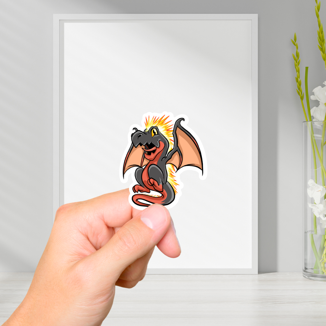 Fire Dragon Vinyl Sticker