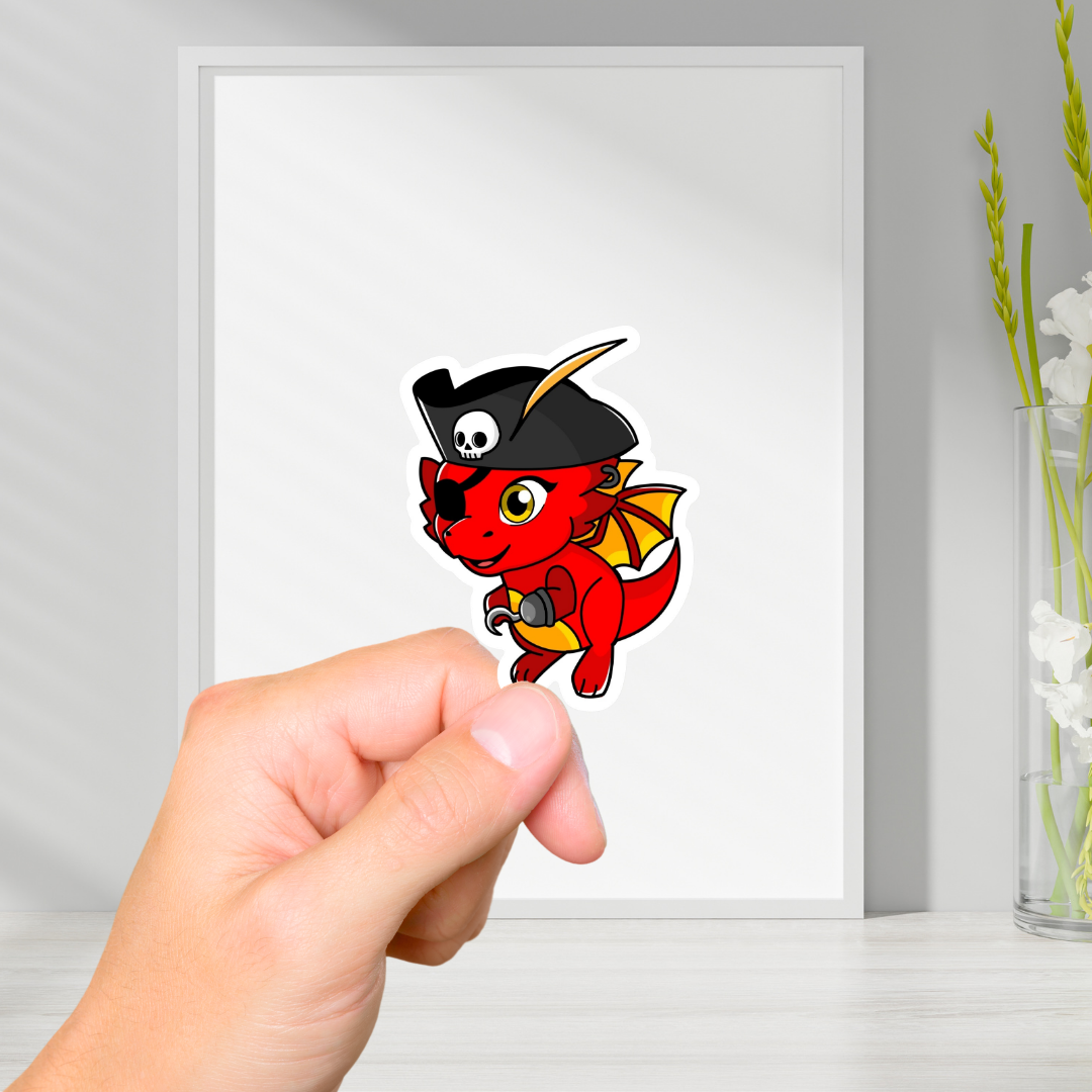 Dragon Pirate Vinyl Sticker