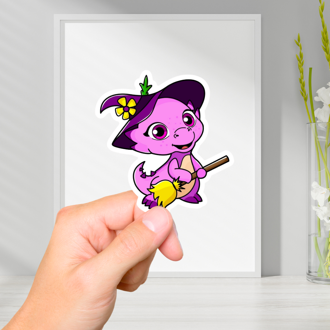 Dragon Witch Vinyl Sticker