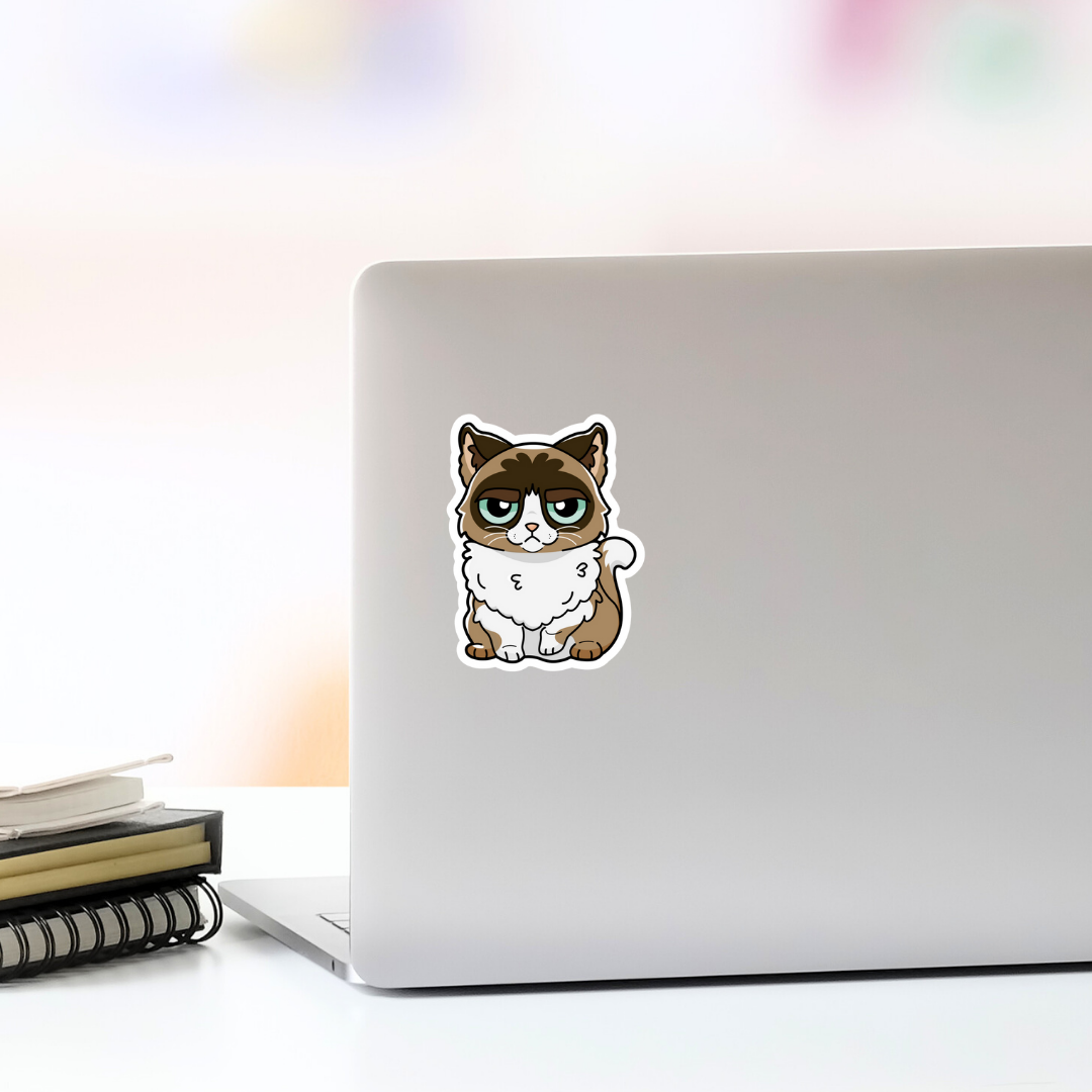 Grumpy Cat Vinyl Sticker