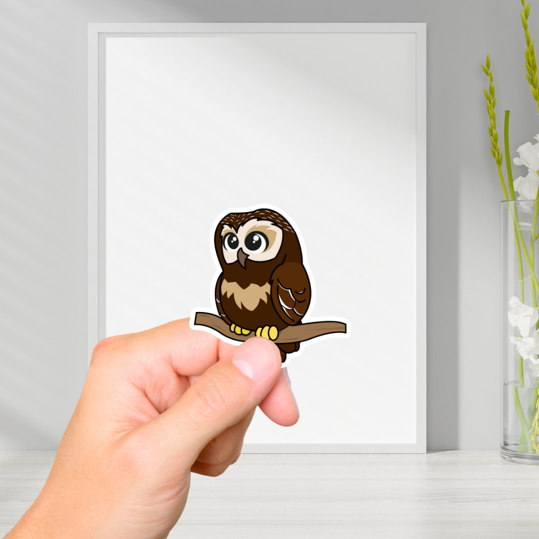 Owl Vinyl Sticker