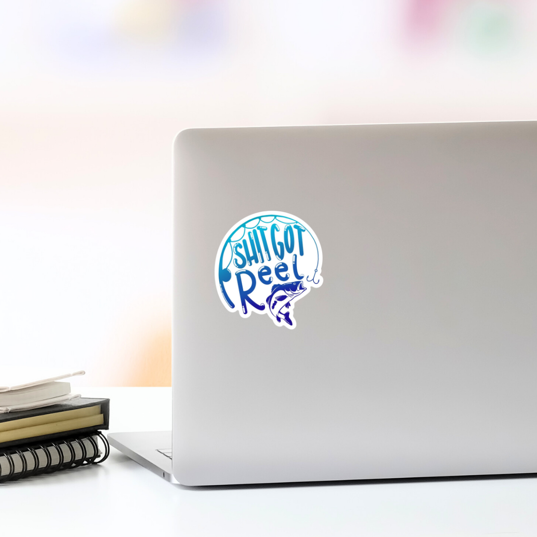 Shit Got Reel Vinyl Sticker 3 inch