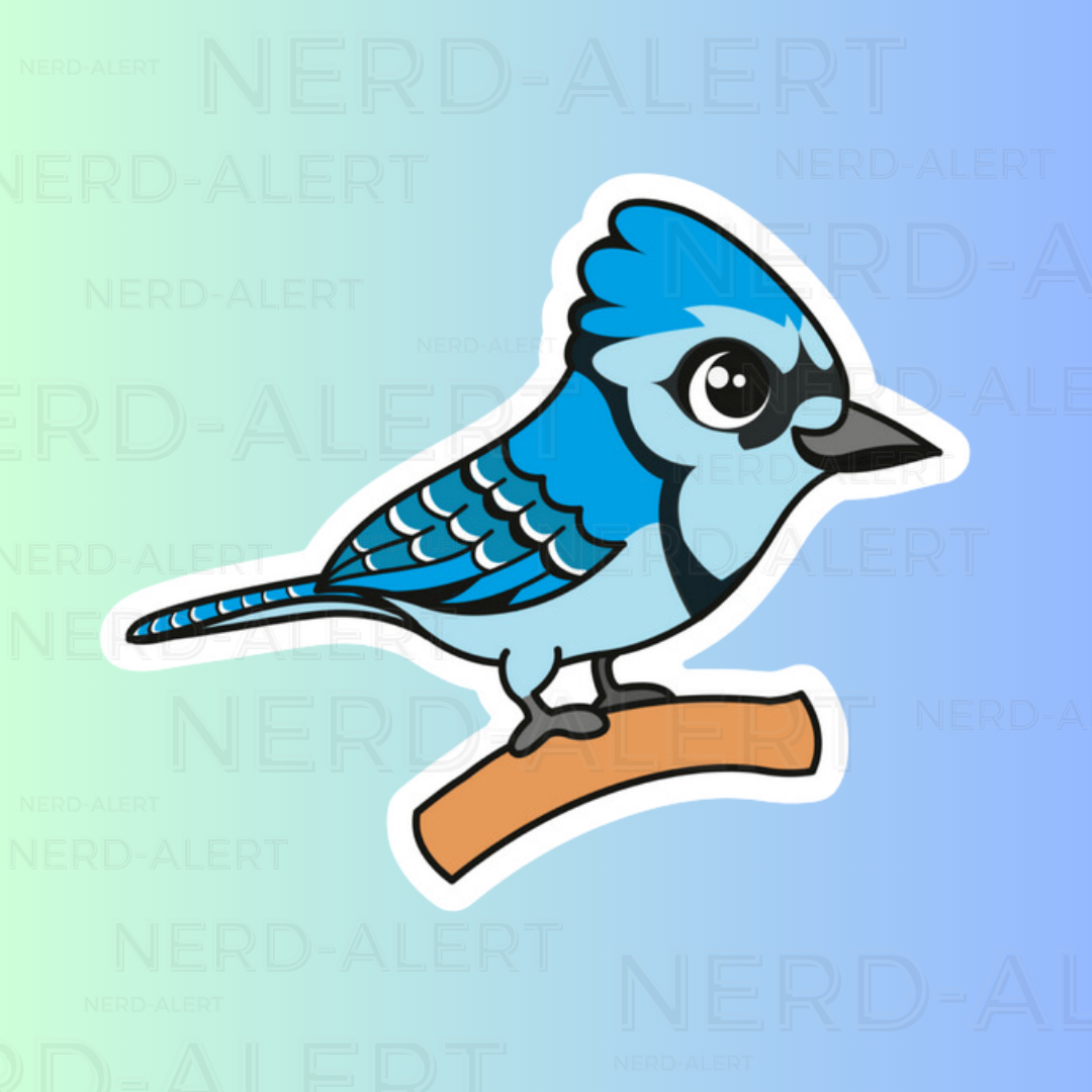 Blue Jay Bird Vinyl Sticker