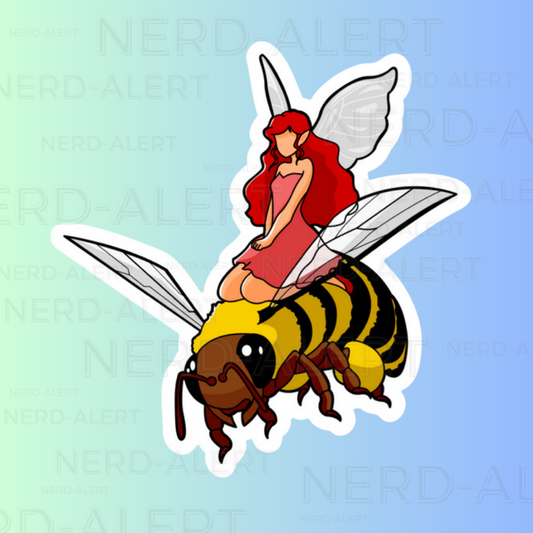 Bumblebee Fairy Vinyl Sticker