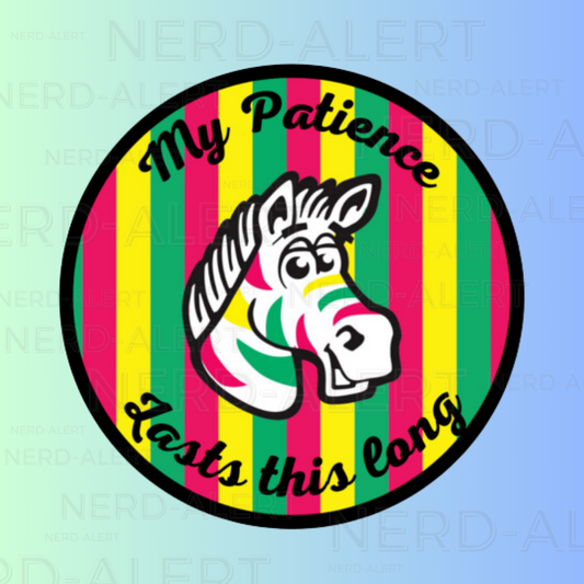 No Patience Vinyl Sticker