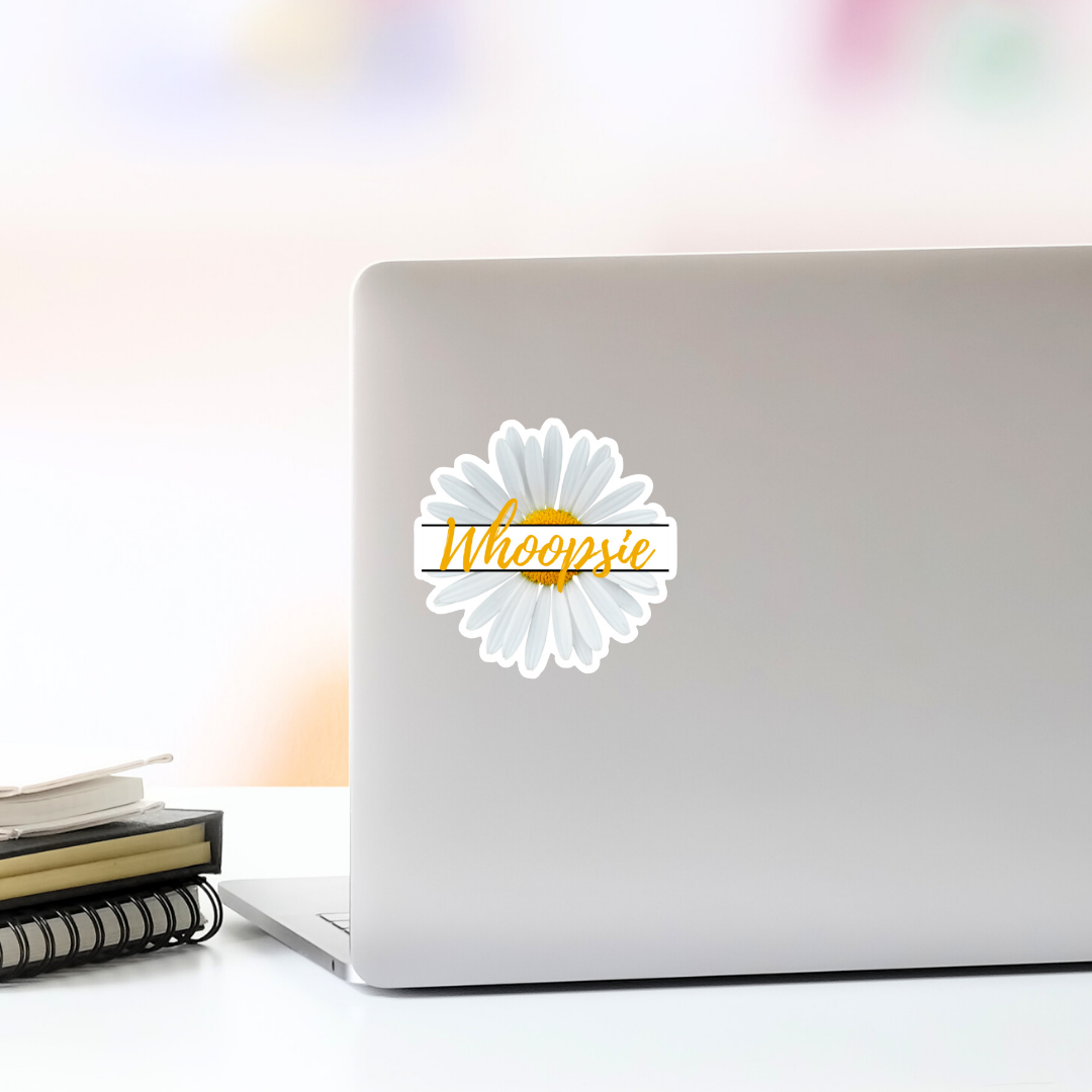 Whoopsie Daisy Flower Vinyl Sticker