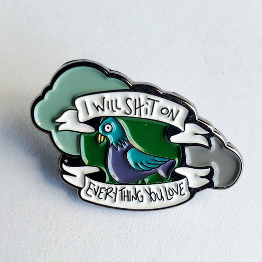 Pigeon Enamel Pin