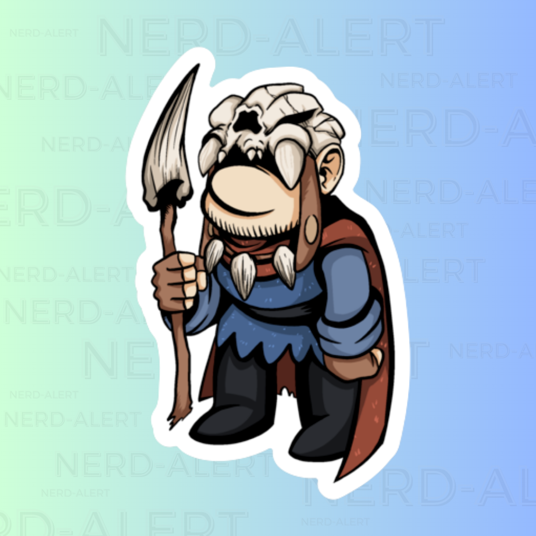 Apocalyptic Guardian Gnome Vinyl Sticker