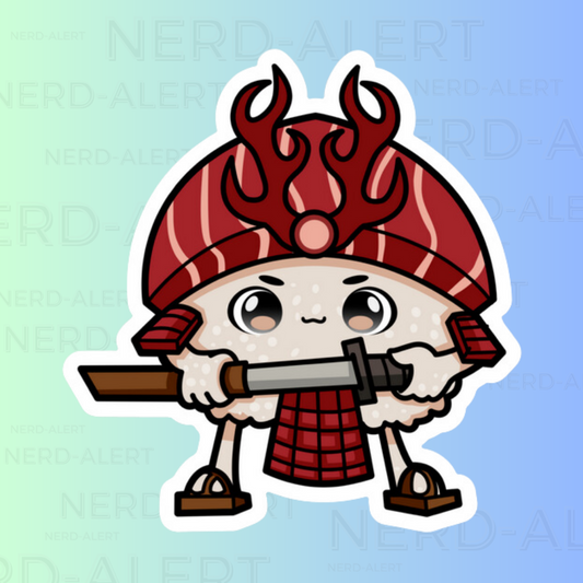 Samurai Sushi Vinyl Sticker