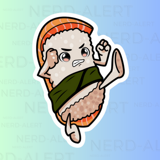 Karate Sushi Vinyl Sticker