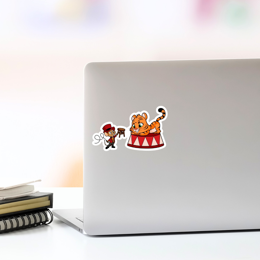 Circus Mouse Tamer Vinyl Sticker