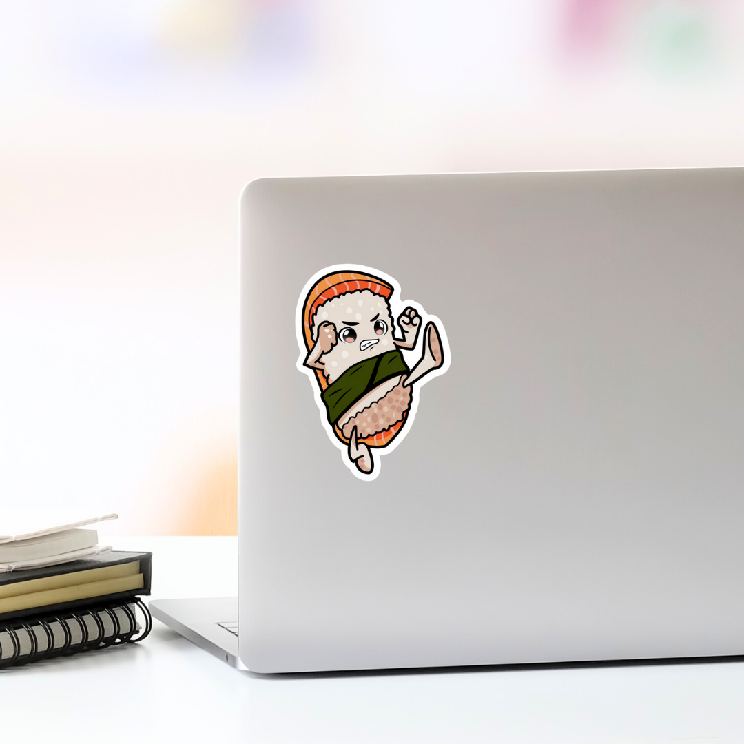 Karate Sushi Vinyl Sticker