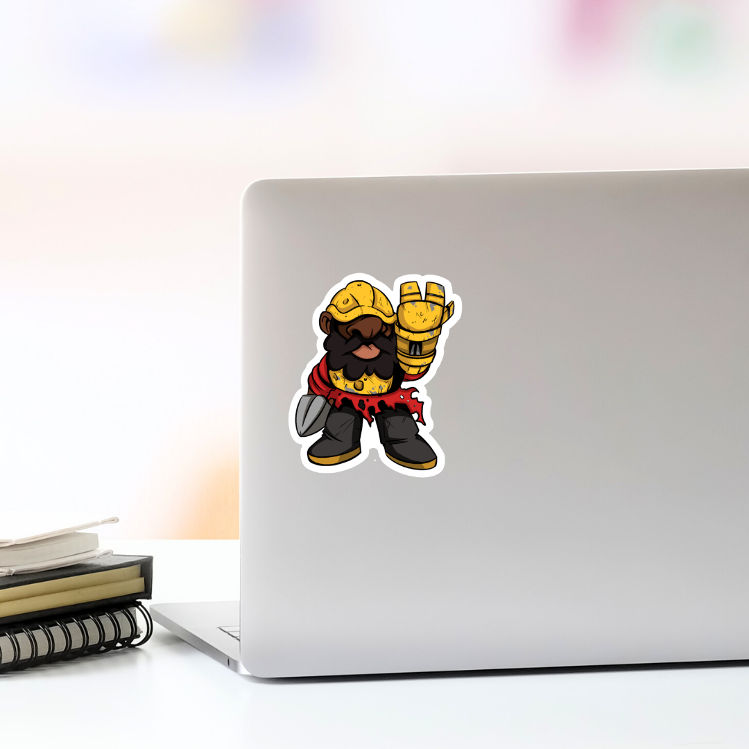 Apocalyptic Bionic Gnome Vinyl Sticker