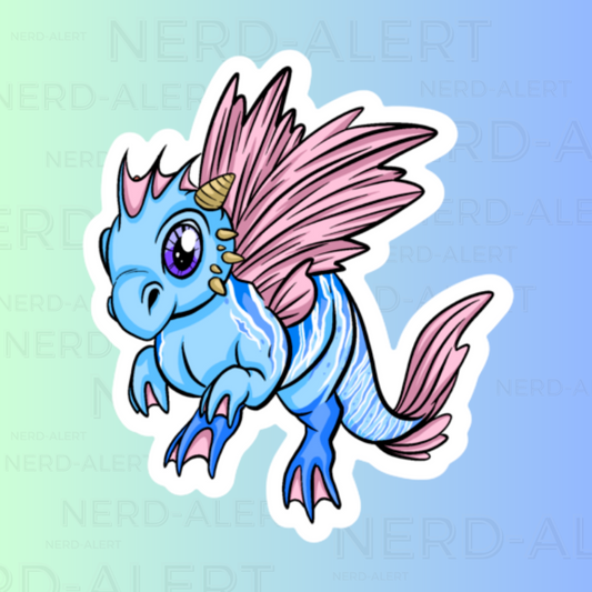 Aquatic Dragon Vinyl Sticker
