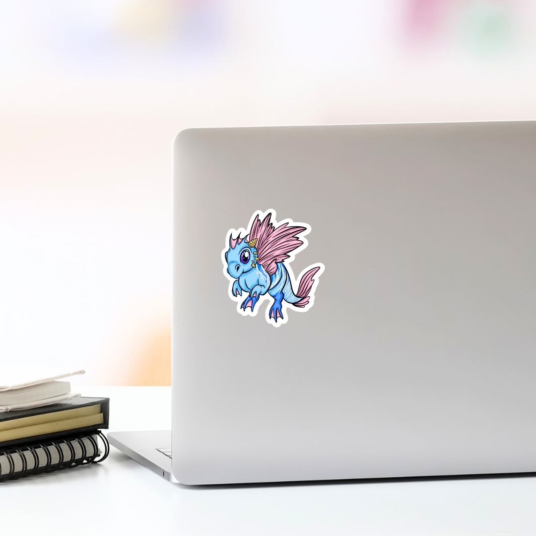 Aquatic Dragon Vinyl Sticker