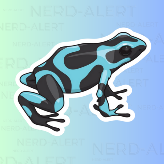 Blue Poison-dart Frog Vinyl Sticker