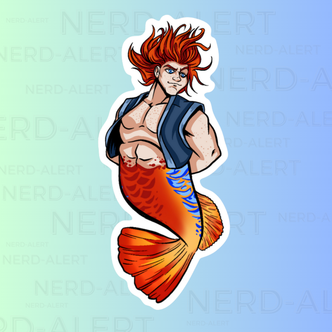 Merman Vinyl Sticker