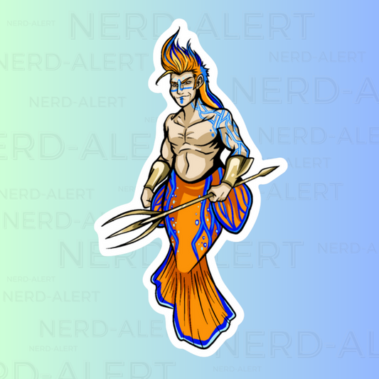 Defender Merman Vinyl Sticker