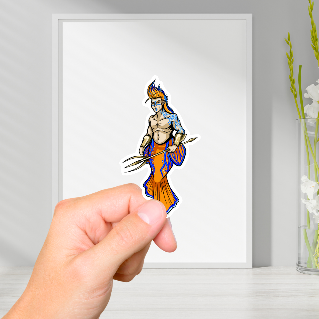 Defender Merman Vinyl Sticker