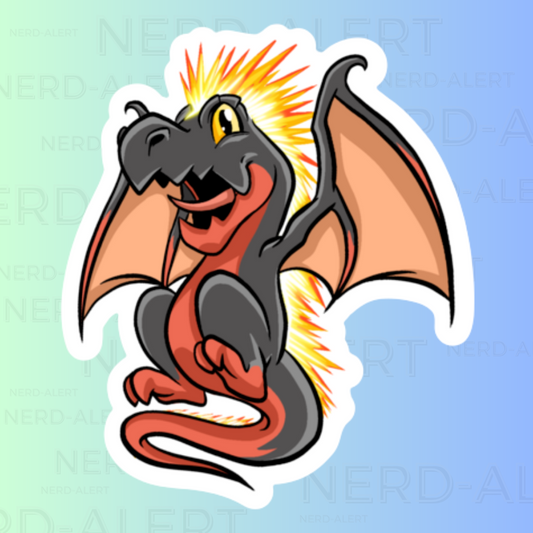 Fire Dragon Vinyl Sticker