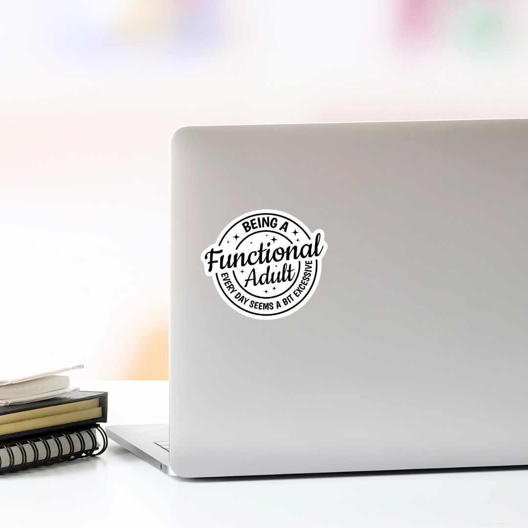 Functional Adult Vinyl Sticker