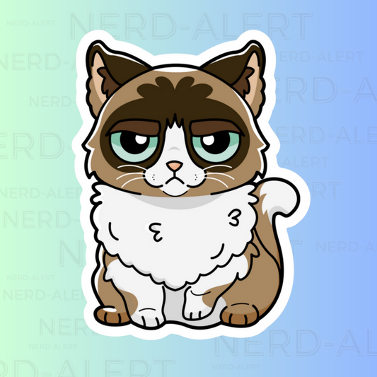 Grumpy Cat Vinyl Sticker
