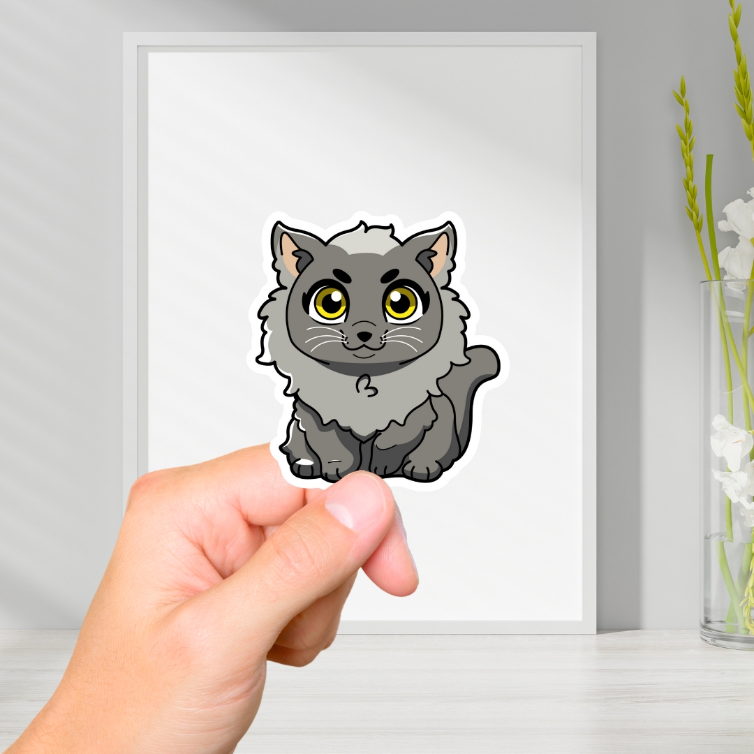 Maine Coon Cat Vinyl Sticker