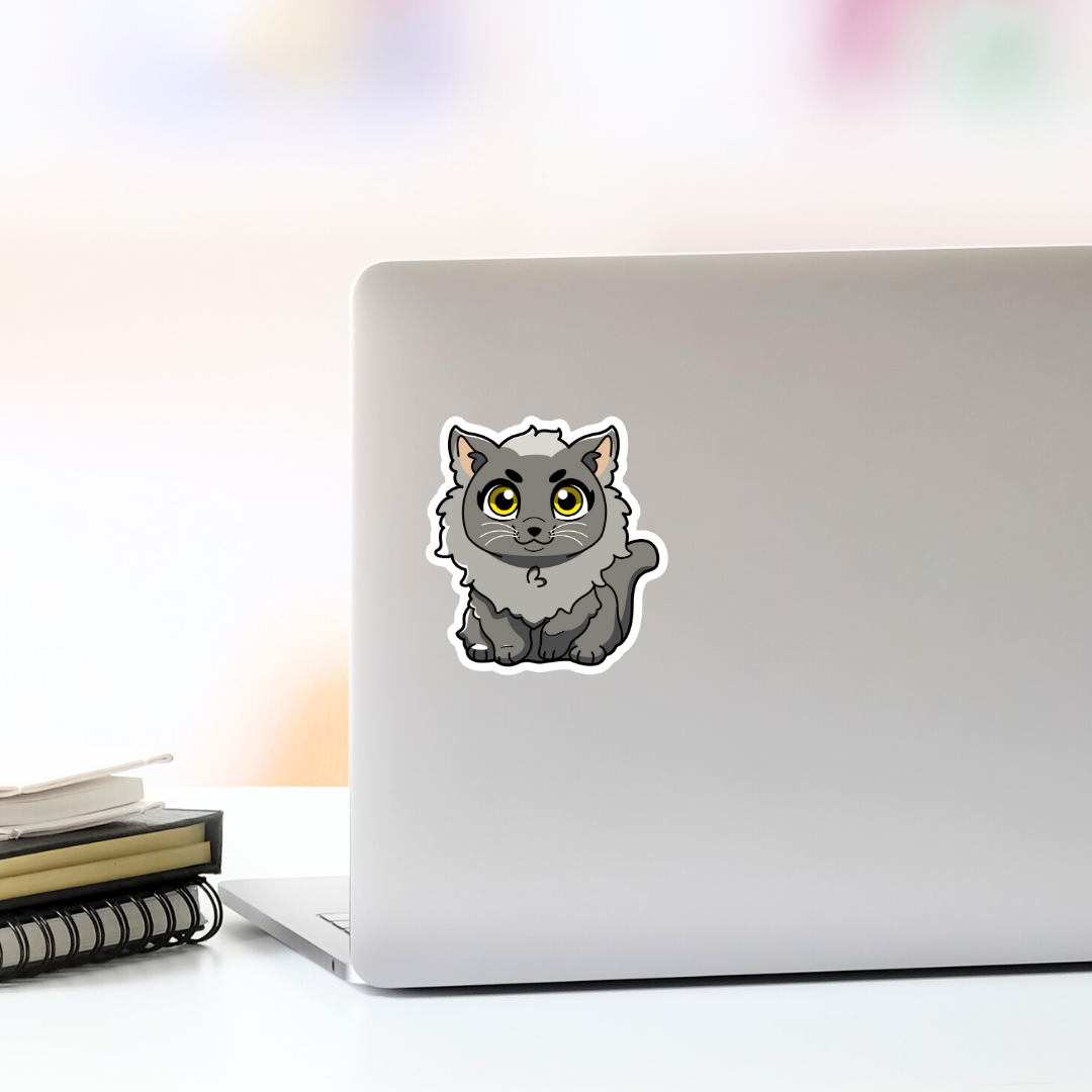 Maine Coon Cat Vinyl Sticker