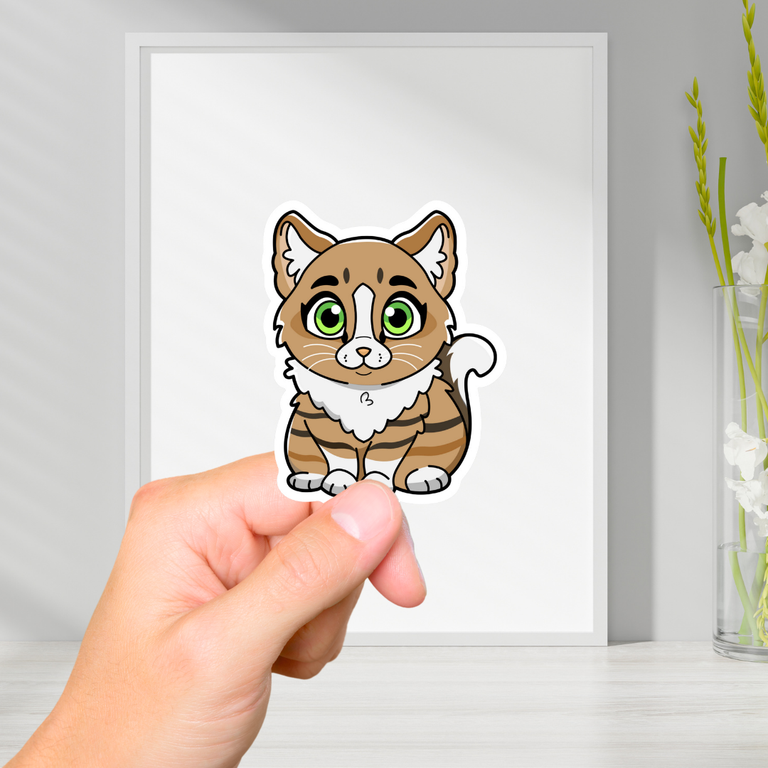 Norwegian Forest Cat Vinyl Sticker