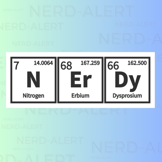 Periodic Nerd Vinyl Sticker