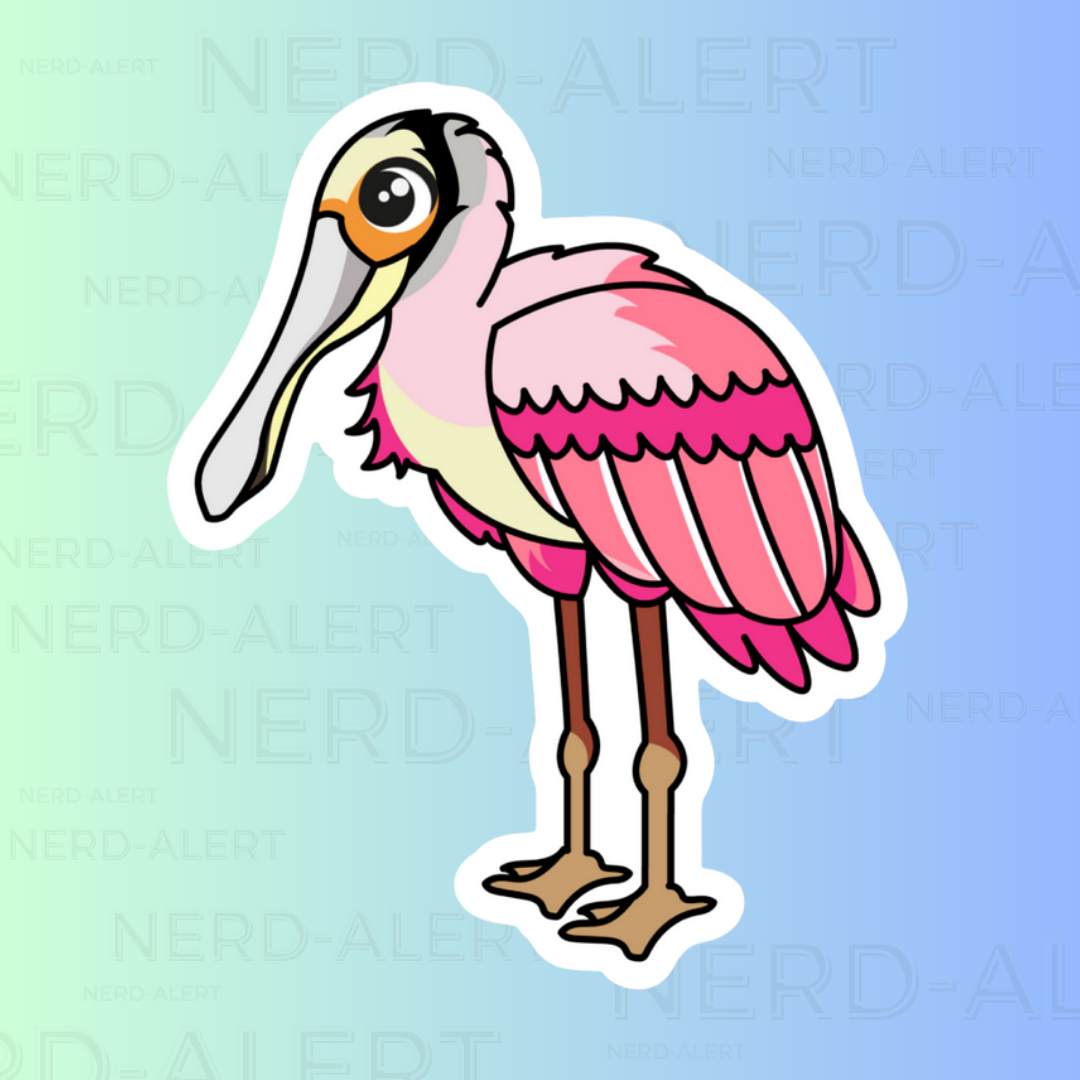 Roseate Spoonbill Vinyl Sticker