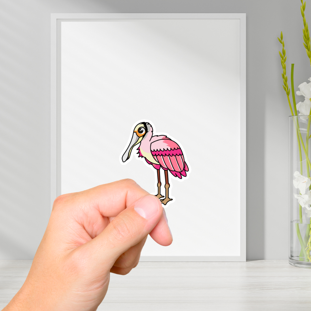 Roseate Spoonbill Vinyl Sticker