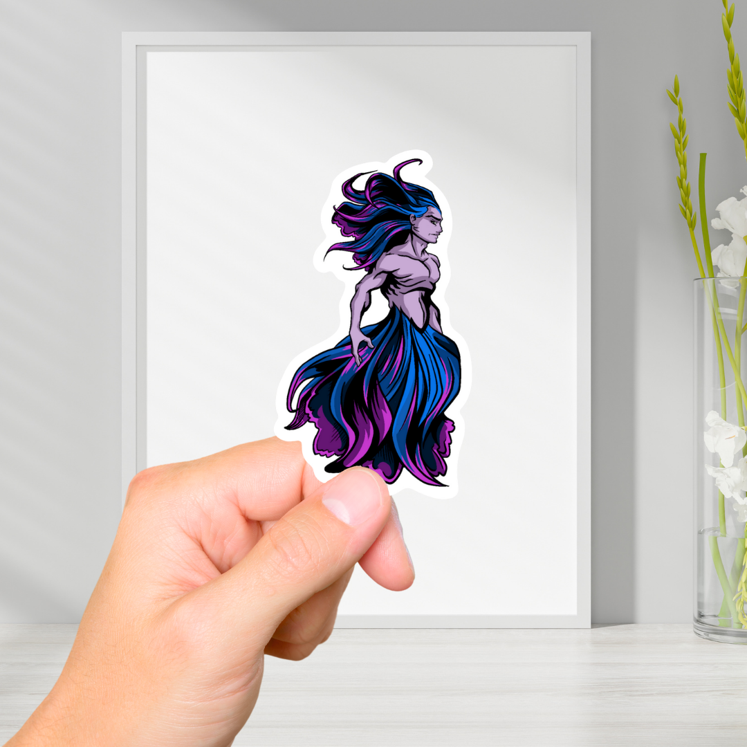 Shadow Merman Vinyl Sticker