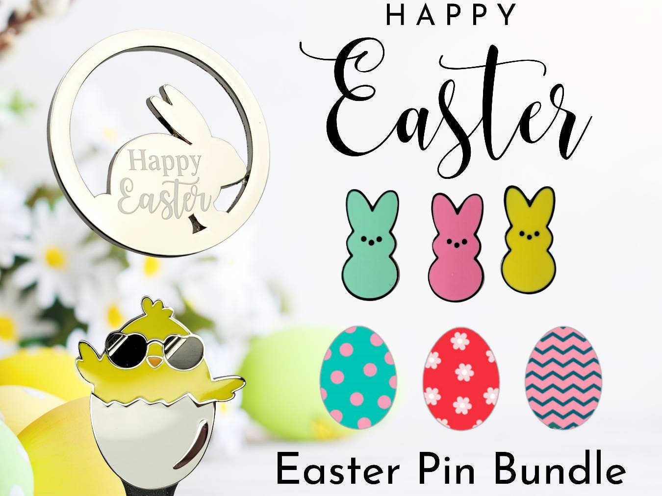 Easter Enamel Pin Bundle Exclusive LE Set.