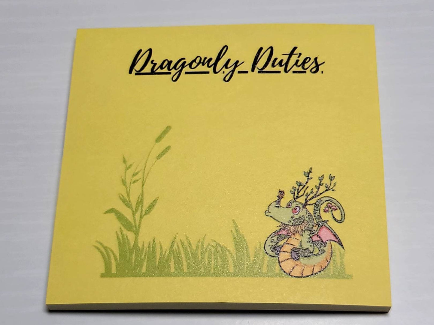 Earth Dragon Post-It Notepad